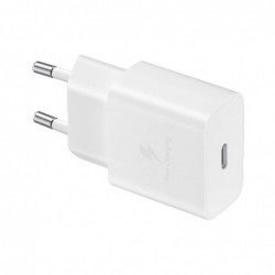 Φορτιστής Ταξιδίου Samsung Fast Charging EP-T1510XWEGEU 15W με Καλώδιο USB-C σε USB-C Λευκό