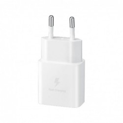 Φορτιστής Ταξιδίου Samsung Fast Charging EP-T1510XWEGEU 15W με Καλώδιο USB-C σε USB-C Λευκό