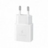 Φορτιστής Ταξιδίου Samsung Fast Charging EP-T1510XWEGEU 15W με Καλώδιο USB-C σε USB-C Λευκό