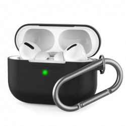 Θήκη Σιλικόνης AhaStyle PT-P1 Apple AirPods Pro Premium με Γάντζο Μαύρο