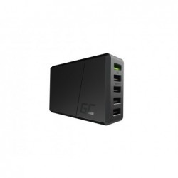 Φορτιστής Ταξιδίου Green Cell CHARGC05 ChargeSource3 5 5xUSB 52W 5V 2.4A x4, DC 12V 1.5A x1 με Ultra Charge