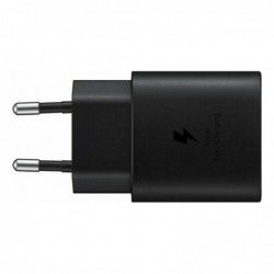 Φορτιστής Ταξιδίου Samsung Fast Charging EP-TA800XBEGWW 25W με Καλώδιο USB-C σε USB-C Μαύρο