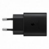 Φορτιστής Ταξιδίου Samsung Fast Charging EP-TA800XBEGWW 25W με Καλώδιο USB-C σε USB-C Μαύρο