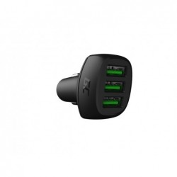 Φορτιστής Αυτοκινήτου Green Cell CADGC01 PowerRide 54W 3xUSB 18W Ultra Charge 54W 3.6-6V/3A,6-9V/2A,9-12V/1.5A με Backlight