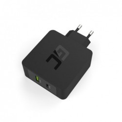 Φορτιστής Ταξιδίου Green Cell USB-C 30W PD με port USB QC3.0 και καλώδιο USB-C για Apple MacBook 12, Lenovo Yoga Tab 3 Plus