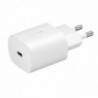 Φορτιστής Ταξιδίου Samsung Fast Charging EP-TA800XWEGWW 25W με Καλώδιο USB-C σε USB-C Λευκό