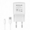 Φορτιστής Ταξιδίου Switching Ancus Supreme Series C60 USB  5V / 2A 10W με Αποσπώμενο Καλώδιο USB-C 1m Λευκό