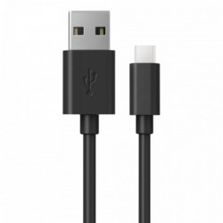 Φορτιστής Ταξιδίου Switching Ancus Supreme Series C60 USB 5V / 2A 10W με Αποσπώμενο Καλώδιο USB-C 1m Μαύρο
