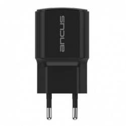Φορτιστής Ταξιδίου Switching Ancus Supreme Series C60 USB 5V / 2A 10W με Αποσπώμενο Καλώδιο Lightning 1m Μαύρο