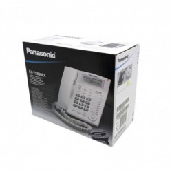 Σταθερό Ψηφιακό Τηλέφωνο Panasonic KX-TS880EXW Λευκό Υποδοχή Hands Free 2.5mm