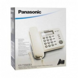 Σταθερό Ψηφιακό Τηλέφωνο Panasonic KX-TS580EX2W Λευκό με Ανοιχτή Συνομιλία