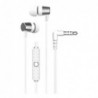 Hands Free Stereo Devia EM103 Metal 3.5mm Kinstone Series Λευκό