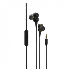 Hands Free Stereo Devia EM102 Dual 3.5mm Star Series Μαύρο