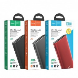 Power Bank J83 Standard PD20W+QC3.0 10000mAh με USB-A και USB-C και Ένδειξη Μπαταρίας Ασημί