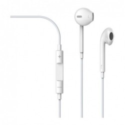 Hands Free Stereo Devia Earpods EM022 3.5mm με Χειριστήριο & Μικρόφωνο Λευκό