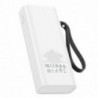 Power Bank J41 Pro Mobi 10000mAh PD3.0+QC3.0 με USB-A  22.5W, USB-C 20W και Οθόνη Λευκό