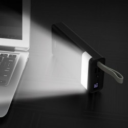 Power Bank Hoco J73 Powerful 30000mAh με 2 Εξόδους USB-A, Οθόνη και Λειτουργία Φωτιστικού  Μαύρο