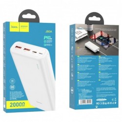 Power Bank J80A Premium 20000mAh με 2x USB-A / USB-C και Φωτιζόμενη Ένδειξη Μπαταρίας Λευκό