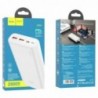Power Bank J80A Premium 20000mAh με 2x USB-A / USB-C και Φωτιζόμενη Ένδειξη Μπαταρίας Λευκό