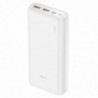 Power Bank J80A Premium 20000mAh με 2x USB-A / USB-C και Φωτιζόμενη Ένδειξη Μπαταρίας Λευκό