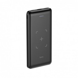 Power Bank Hoco J50 Surf 10000mAh με Ασύρματη Φόρτιση και USB-A με Οθόνη Led Μαύρο