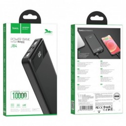 Power Bank Hoco J84  Cool 10000mAh με Διπλή Έξοδο USB-A και USB-C,Micro-USB και Οθόνη  Μαύρο