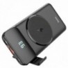 Power Bank J76 Bobby Magnetic 10000mAh με Ασύρματη Φόρτιση και Βάση Στήριξης Τηλεφώνου με USB-A και USB-C Μαύρο