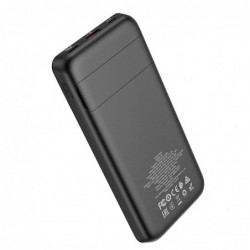 Power Bank J76 Bobby Magnetic 10000mAh με Ασύρματη Φόρτιση και Βάση Στήριξης Τηλεφώνου με USB-A και USB-C Μαύρο