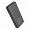 Power Bank J76 Bobby Magnetic 10000mAh με Ασύρματη Φόρτιση και Βάση Στήριξης Τηλεφώνου με USB-A και USB-C Μαύρο
