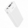 Power Bank Hoco J85 Wellspring 20000mAh με Διπλή Έξοδο USB-A και Οθόνη Λευκό