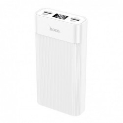 Power Bank Hoco J85 Wellspring 20000mAh με Διπλή Έξοδο USB-A και Οθόνη Λευκό