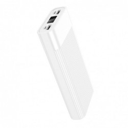 Power Bank Hoco J85 Wellspring 20000mAh με Διπλή Έξοδο USB-A και Οθόνη Λευκό