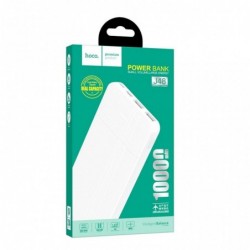 Power Bank Hoco J48 Nimble 10000mAh Ultra Slim με 2 USB 5V/2A  Fast Charging και ένδειξη LED Λευκό