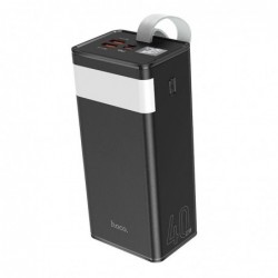 Power Bank Hoco J86 Powermaster 40000mAh PD20W+QC3.0  με 2x USB-A και USB-C και Οθόνη και Λειτουργία Φωτιστικού Μαύρο