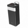 Power Bank Hoco J86 Powermaster 40000mAh PD20W+QC3.0  με 2x USB-A και USB-C και Οθόνη και Λειτουργία Φωτιστικού Μαύρο