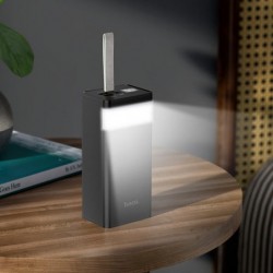 Power Bank Hoco J86 Powermaster 40000mAh PD20W+QC3.0  με 2x USB-A και USB-C και Οθόνη και Λειτουργία Φωτιστικού Μαύρο