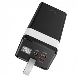 Power Bank Hoco J86 Powermaster 40000mAh PD20W+QC3.0  με 2x USB-A και USB-C και Οθόνη και Λειτουργία Φωτιστικού Μαύρο