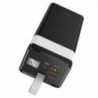Power Bank Hoco J86 Powermaster 40000mAh PD20W+QC3.0  με 2x USB-A και USB-C και Οθόνη και Λειτουργία Φωτιστικού Μαύρο