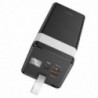 Power Bank Hoco J86A Powermaster 50000mAh PD20W+QC3.0 με 2x USB-A και USB-C Οθόνη και Λειτουργία Φωτιστικού Μαύρο