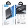 Power Bank J72 Easy 10000mAh με 2x USB-A και Φωτιζόμενη Ένδειξη Μπαταρίας  Μαύρο