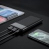 Power Bank J72 Easy 10000mAh με 2x USB-A και Φωτιζόμενη Ένδειξη Μπαταρίας  Μαύρο