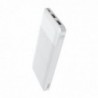 Power Bank J72 Easy 10000mAh με 2x USB-A και Φωτιζόμενη Ένδειξη Μπαταρίας Λευκό