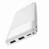 Power Bank J72 Easy 10000mAh με 2x USB-A και Φωτιζόμενη Ένδειξη Μπαταρίας Λευκό