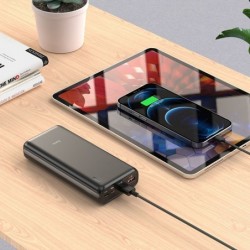 Power Bank J80A Premium 20000mAh με 2x USB-A / USB-C και Φωτιζόμενη Ένδειξη Μπαταρίας Μαύρο