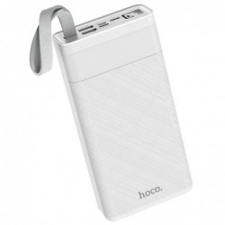 Power Bank Hoco J73 Powerful 30000mAh με 2 Εξόδους USB-A, Οθόνη και Λειτουργία Φωτιστικού Λευκό