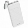 Power Bank Hoco J73 Powerful 30000mAh με 2 Εξόδους USB-A, Οθόνη και Λειτουργία Φωτιστικού Λευκό
