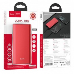 Power Bank Hoco J68 Resourceful 10000mAh USB 2A με LED Ψηφιακές Ενδείξεις Κόκκινο