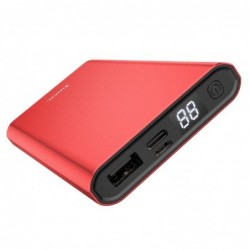 Power Bank Hoco J68 Resourceful 10000mAh USB 2A με LED Ψηφιακές Ενδείξεις Κόκκινο