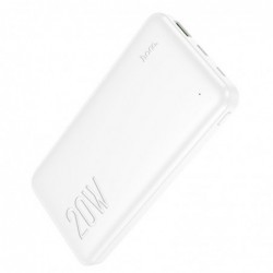Power Bank Hoco J87A Tacker 20000mAh PD20W+QC3.0 με Έξοδος Usb-A 18W  και Usb-C 20W  Λευκό