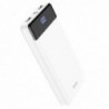 Power Bank Hoco J84  Cool 10000mAh με Διπλή Έξοδο USB-A και USB-C,Micro-USB και Οθόνη Λευκό